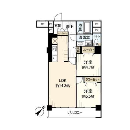 ファミリーコーポ南行商協ビル 間取図(平面図)
