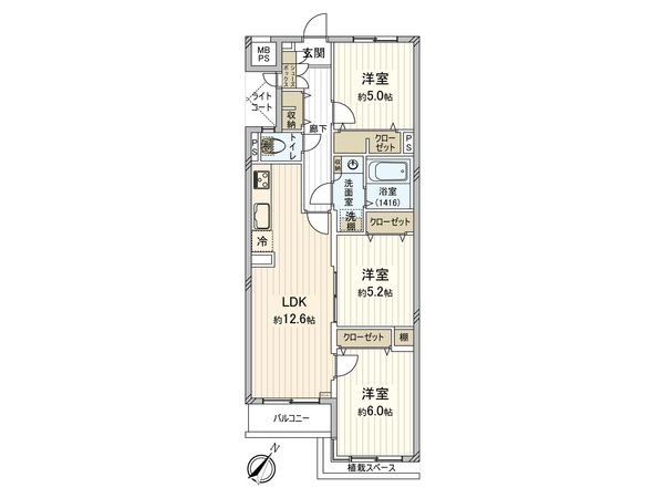 ライオンズマンション市川行徳 間取図(平面図) ライオンズマンション市川行徳 間取図(平面図)