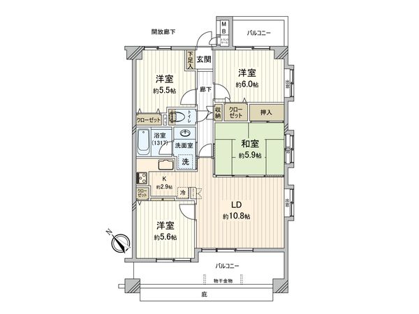 セレナハイム南行徳 間取図(平面図) セレナハイム南行徳 間取図(平面図)