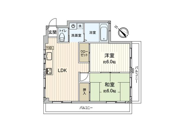 ポルテール行徳 間取図(平面図)