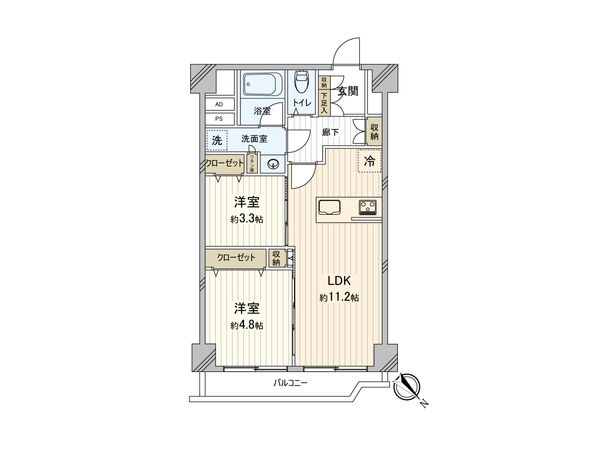 ハイライフ第一行徳 間取図(平面図)