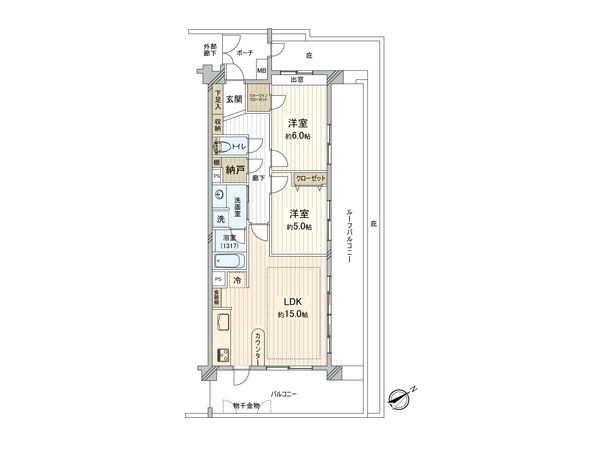 コスモ市川妙典 間取図(平面図) コスモ市川妙典 間取図(平面図)