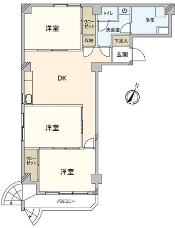 香取ハイツ 間取図(平面図) 香取ハイツ 間取図(平面図)