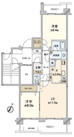 パークシティちはら台 3号棟 間取図(平面図)