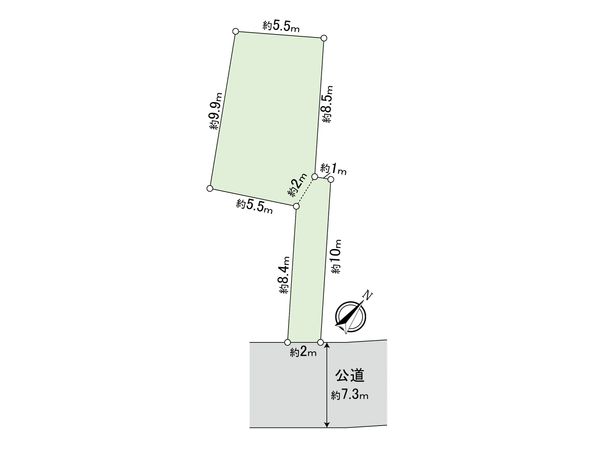 市川市高谷2丁目 土地 区画図 市川市高谷2丁目 土地 区画図