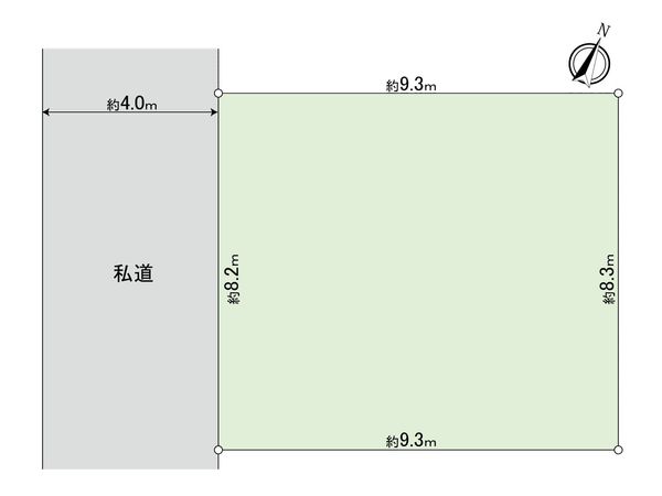 船橋市上山町2丁目 土地 区画図 船橋市上山町2丁目 土地 区画図