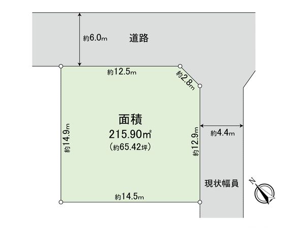 市川市国府台4丁目 土地 区画図