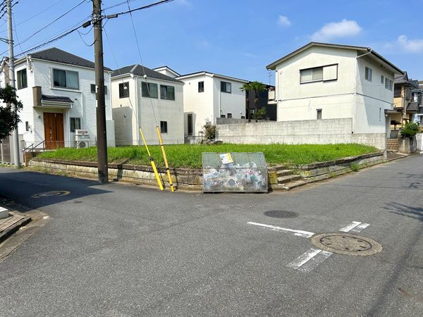 市川市国府台4丁目 土地 前面道路含む外観