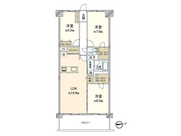 アルカサル西船橋 間取図(平面図)