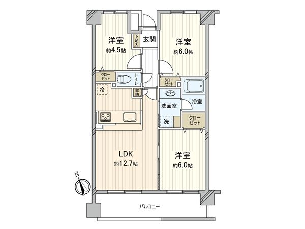 ライネスハイム西船橋 間取図(平面図) 間取図(平面図)