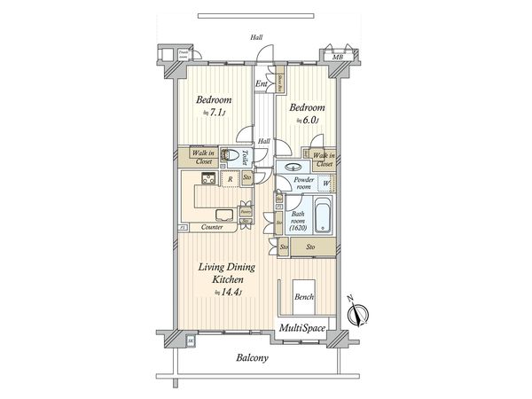 メイツ船橋ウエストハウス 間取図(平面図) メイツ船橋ウエストハウス 間取図(平面図)
