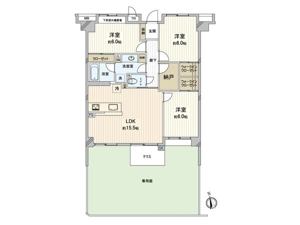 フォルスコート西船橋 間取図(平面図) 間取図(平面図)