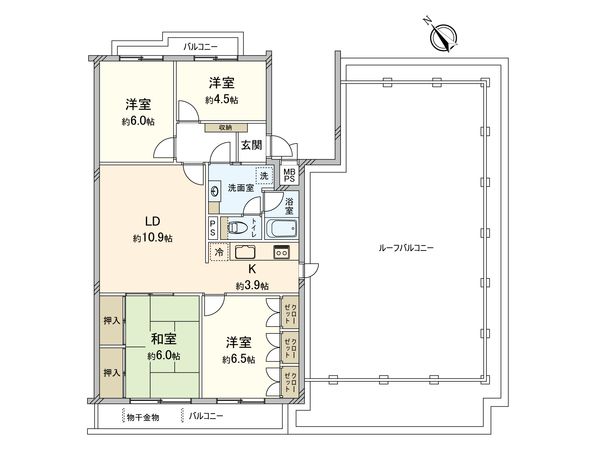 西船橋ロイヤルハイツ参番館 間取図(平面図)