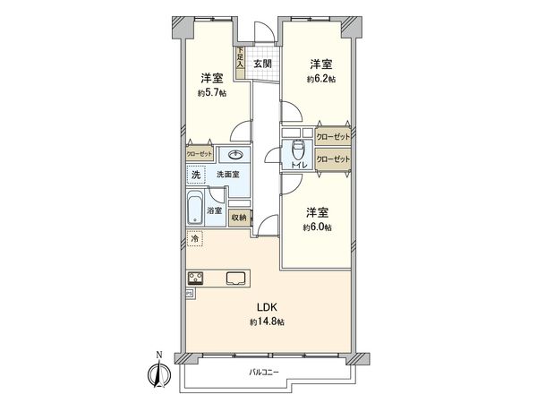 グランコート船橋法典 間取図(平面図) グランコート船橋法典 間取図(平面図)