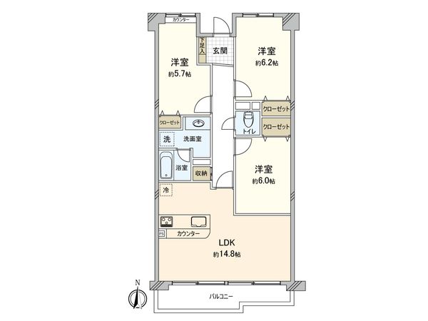 グランコート船橋法典 間取図(平面図) グランコート船橋法典 間取図(平面図)