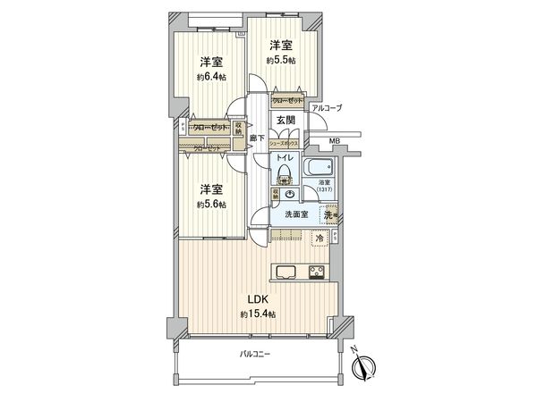 グランドメゾン西船橋 間取図(平面図)