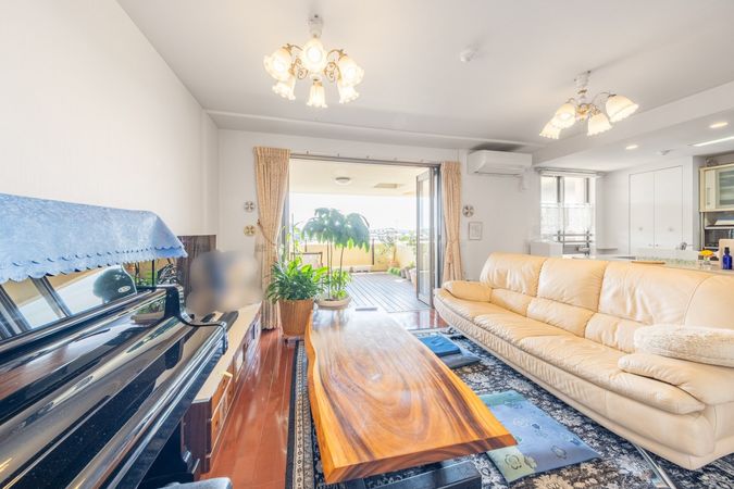 グランシティユーロレジデンス原木中山 リビング