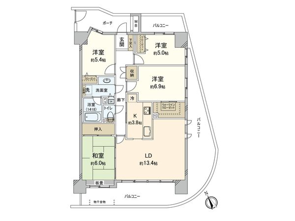 ブライトシティ船橋 間取図(平面図)