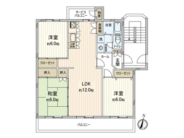 西船橋グリーンハイツ 7号棟 間取図(平面図) 西船橋グリーンハイツ 7号棟 間取図(平面図)