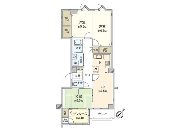 コープ西船橋 4号棟 間取図(平面図) コープ西船橋 4号棟 間取図(平面図)