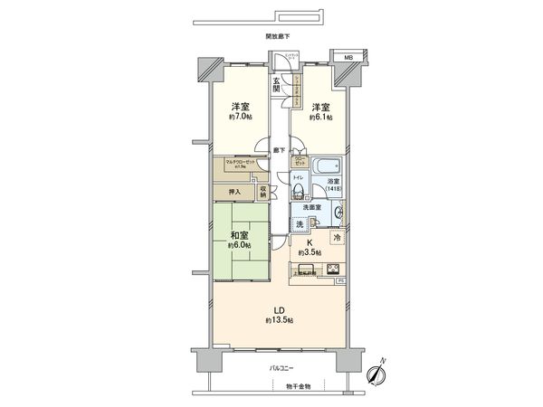 ザ・ガーデンプレミアム 間取図(平面図) ザ・ガーデンプレミアム 間取図(平面図)
