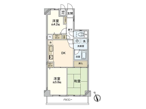 ライオンズマンション西船橋第二 間取図(平面図) ライオンズマンション西船橋第二 間取図(平面図)