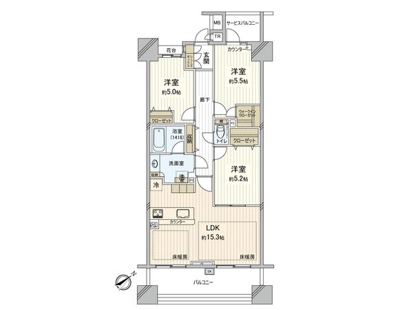 スクエアマークス 間取図(平面図) スクエアマークス 間取図(平面図)