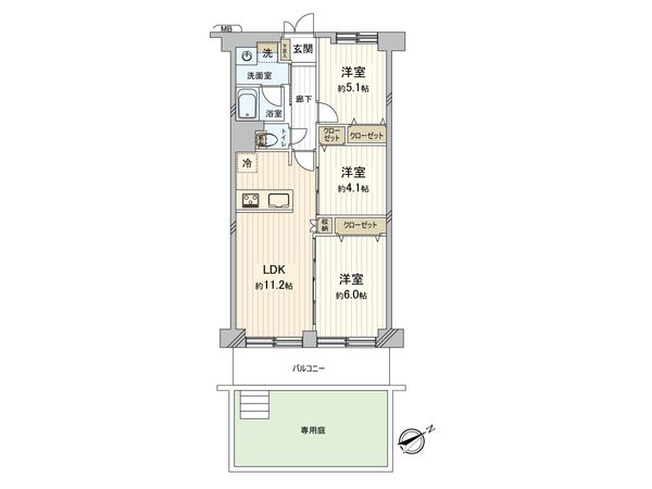 ルネ西船橋 2号棟 間取図(平面図) ルネ西船橋 2号棟 間取図(平面図)