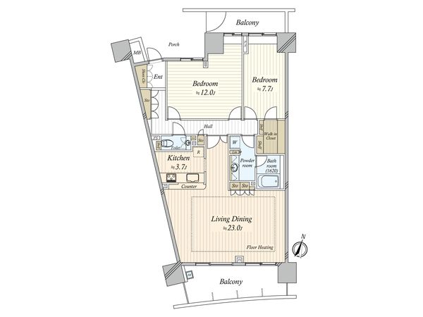 パークハウス プレシア 間取図(平面図)