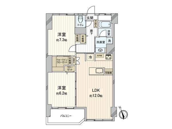 小栗原住宅 3号棟 間取図(平面図) 間取図(平面図)