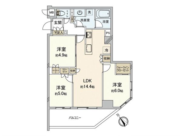 エクセレントスクエア西船橋 間取図(平面図) エクセレントスクエア西船橋 間取図(平面図)