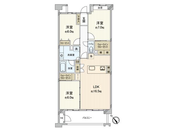 ライオンズガーデン西船橋レジデンス 間取図(平面図) ライオンズガーデン西船橋レジデンス 間取図(平面図)