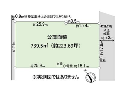 市川市真間4丁目 土地 区画図