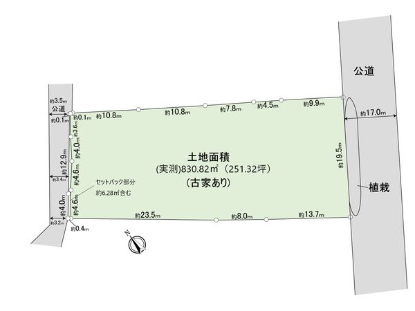 市川市八幡6丁目 土地 区画図 区画図