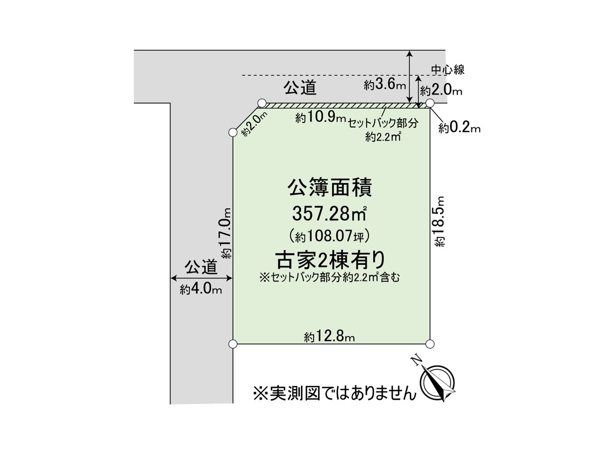市川市曽谷2丁目 土地 区画図 区画図