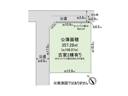 市川市曽谷2丁目 土地 区画図