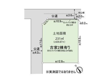 市川市曽谷2丁目 土地 区画図