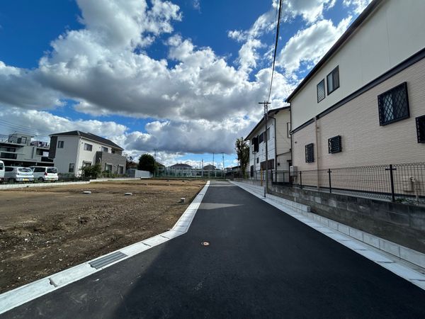 市川市八幡6丁目土地 2区画 前面道路含む外観 市川市八幡6丁目土地 2区画 前面道路含む外観