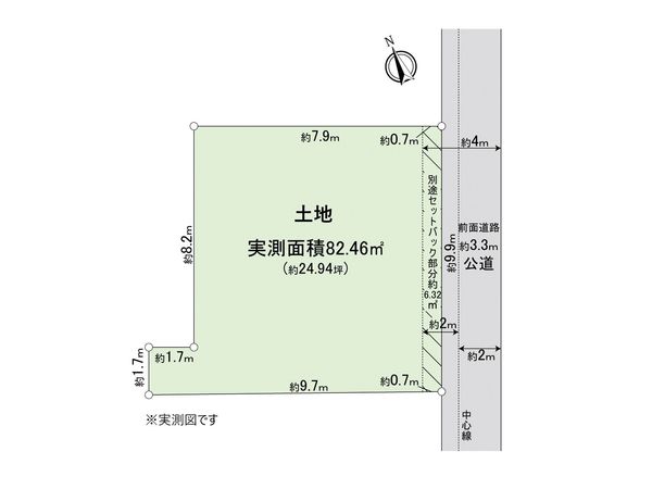 市川市東菅野3丁目 土地 区画図 区画図