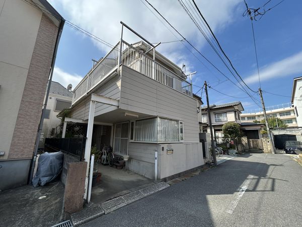 市川市曽谷7丁目 古家付土地 前面道路含む外観 前面道路含む外観