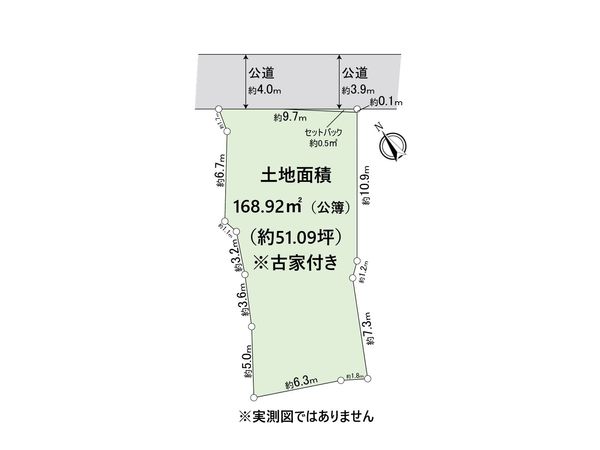 市川市八幡5丁目 土地 区画図