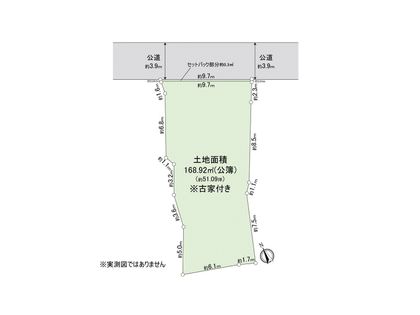 市川市八幡5丁目 土地 区画図