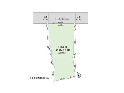 市川市八幡5丁目 土地 区画図