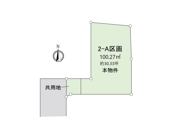 市川市菅野2丁目 土地 2-A 区画図 市川市菅野2丁目 土地 2-A 区画図