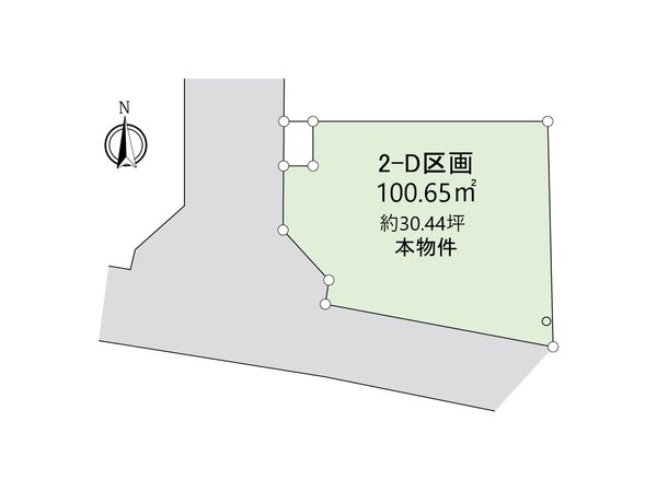 市川市菅野2丁目 土地 2-D 区画図 市川市菅野2丁目 土地 2-D 区画図