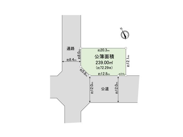 市川市北方町4丁目 土地 区画図 市川市北方町4丁目 土地 区画図