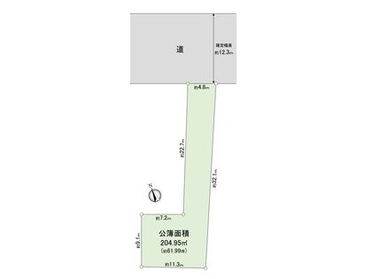 市川市八幡1丁目 土地 区画図