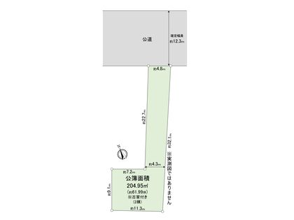 市川市八幡1丁目 土地 区画図