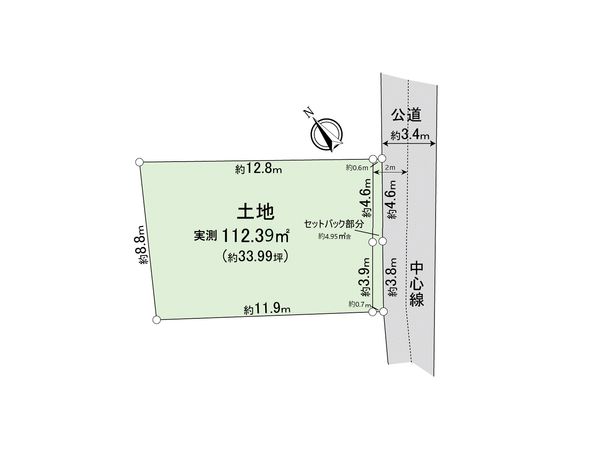 市川市平田1丁目 土地 区画図