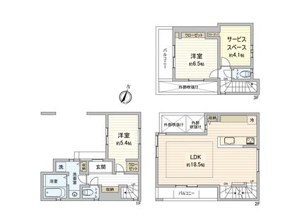 市川市八幡1丁目 新築戸建 間取図(平面図)